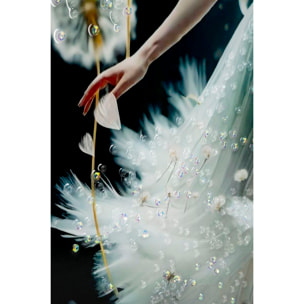 DIPINTO SU TELA LACCATO DANCING C/CORNICE -A- CM 72X4X102