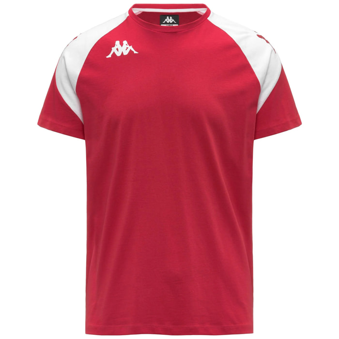 Kappa - T-Shirts & Top Uomo Rosso - Kappa4Football Laccio