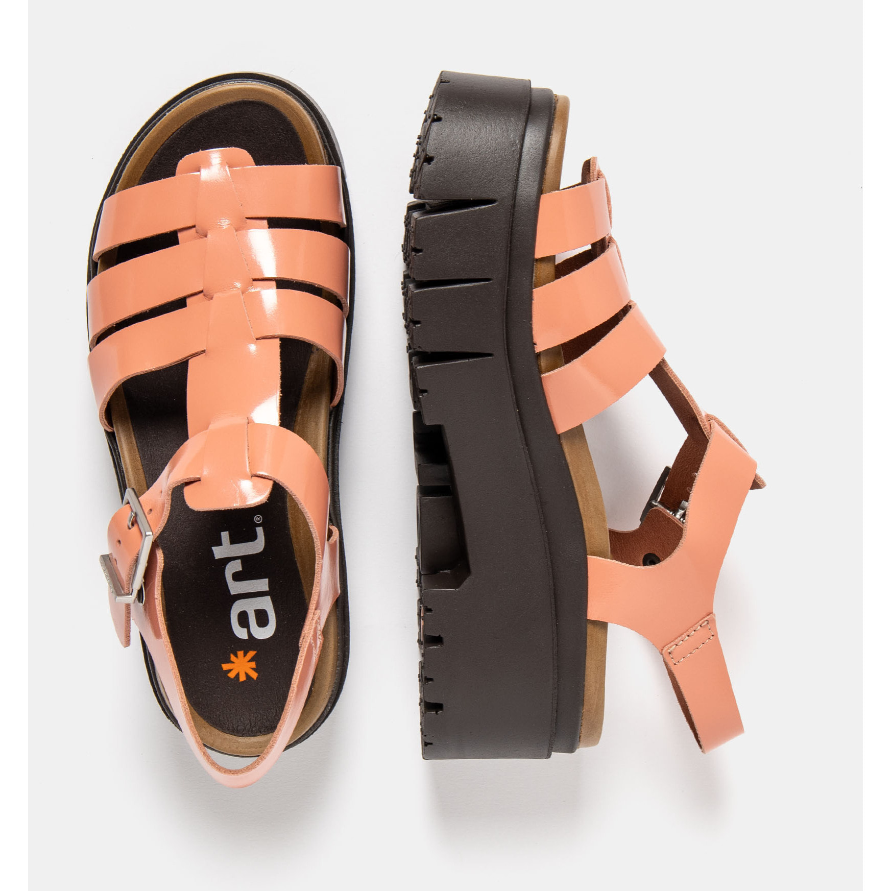 Sandalias 2042 NAPPA SHINNY FLAMINGO / LEEDS color Flamingo