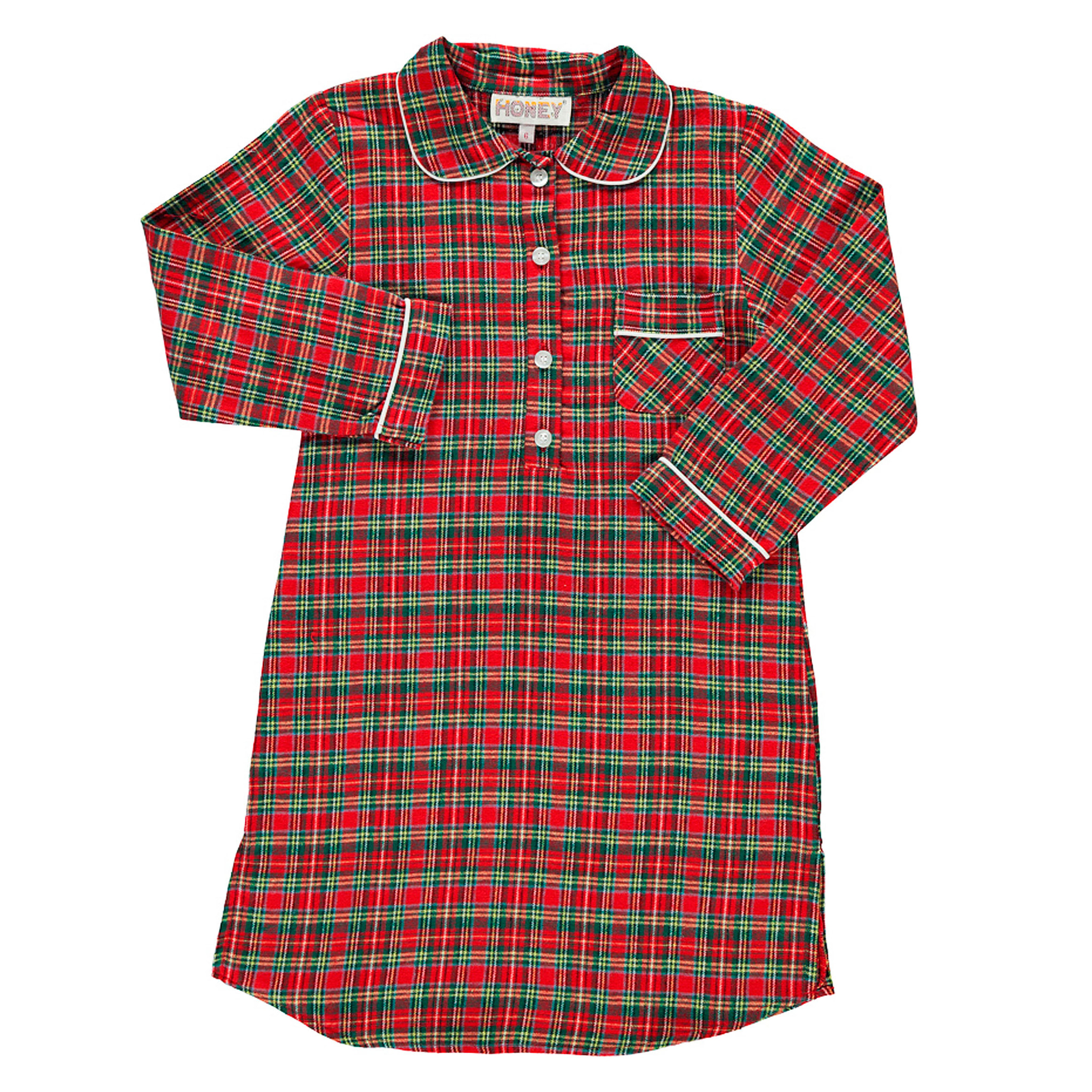 PACK Camicia da notte mamma e bimba DONNA BAMBINA scozzese rosso