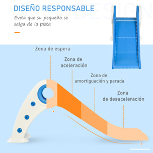 Tobogán Infantil con Escalera y Rampa Azul