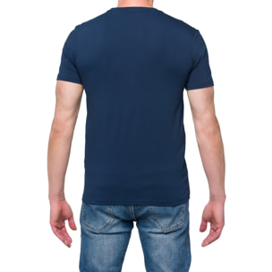 T-shirt in cotone slim fit Hot Buttered Canggu Blu navy