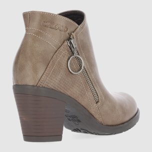 Botines - Taupe - Tacón: 7 cm