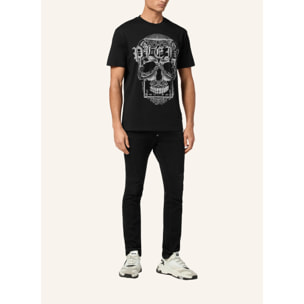 PHILIPP PLEIN Camiseta de cuello redondo y manga corta SKULL