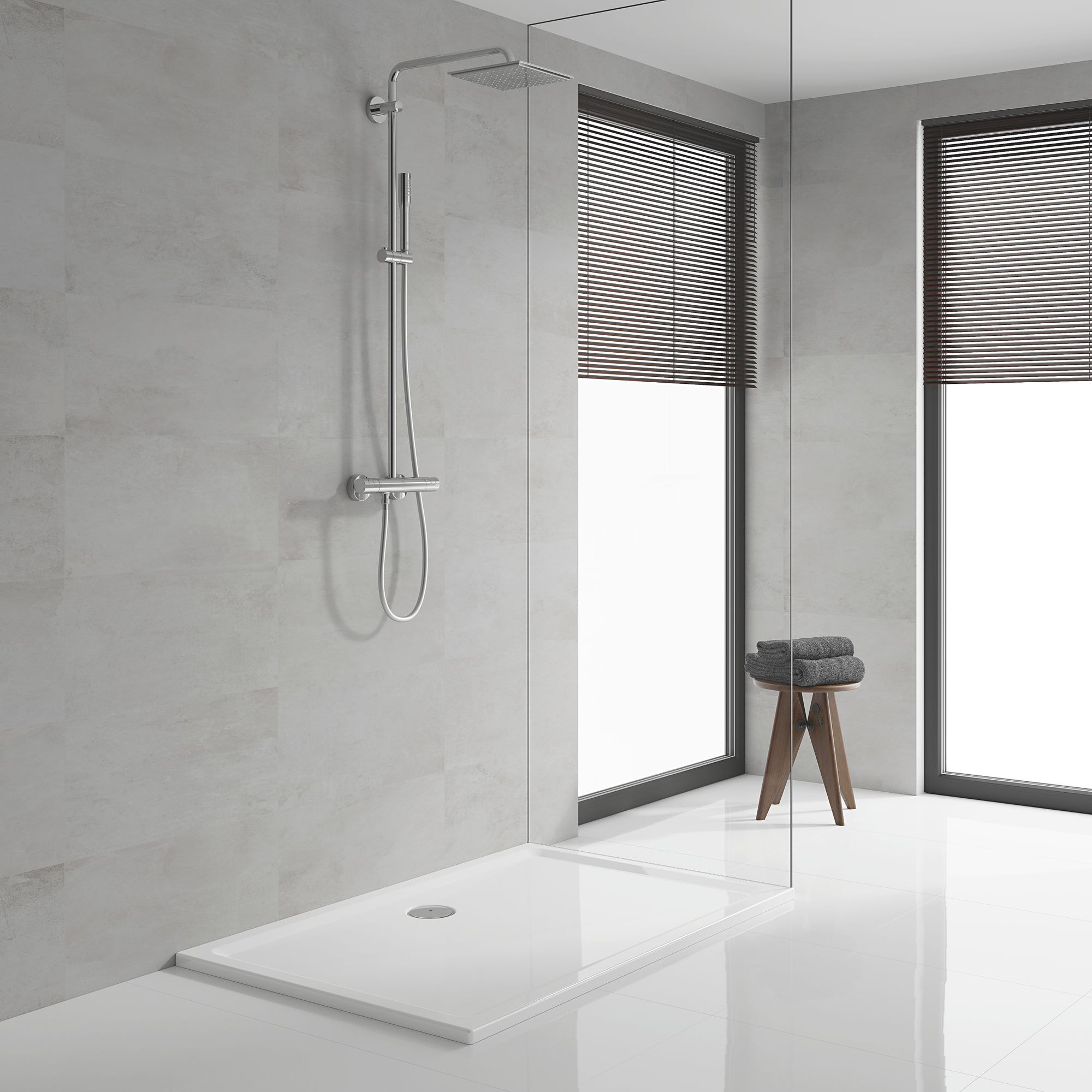 GROHE Vitalio Joy System 230 Colonne de douche avec mitigeur thermostatique Chromé
