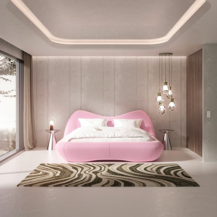 Tapis Shape Wave Kare Design