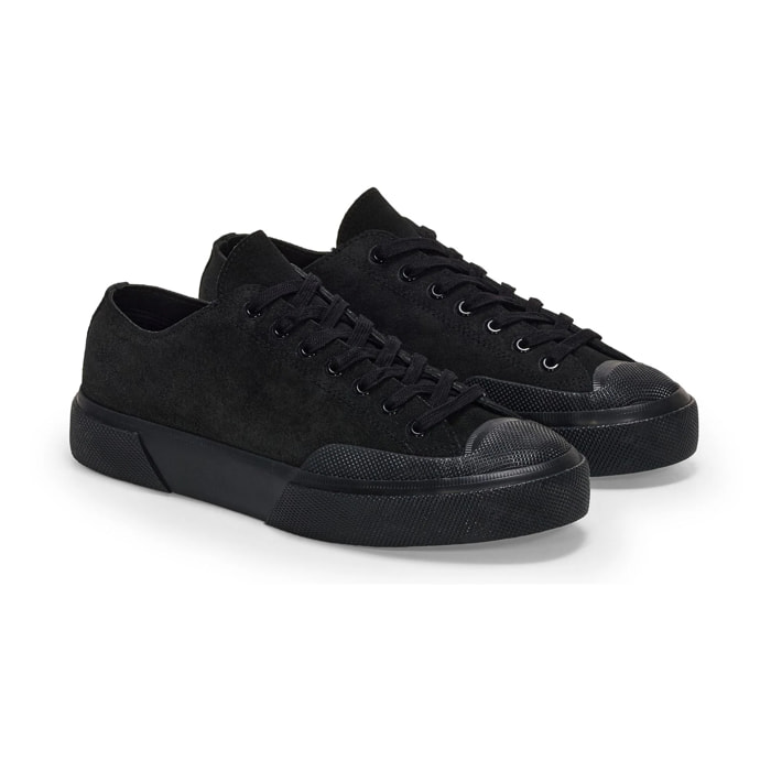 Superga - Sneakers Uomo Donna Nero - 2432 WORKS SUEDE FLESH OUT