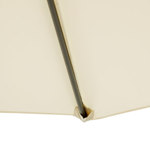 Sombrilla Reclinable de Acero y Poliá©ster ÃŽ¦3x2.6m Blanco