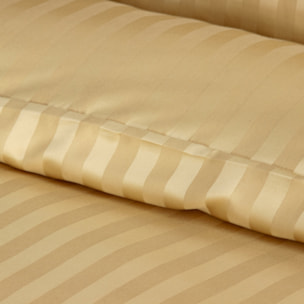 Parure housse de couette 3pcs 100% microfibre unie - jaune blond