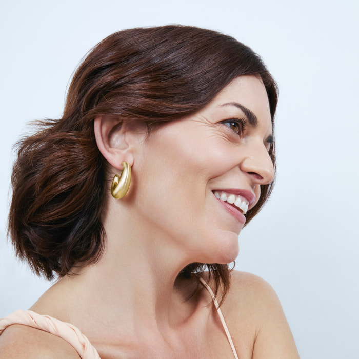 Pendientes Mirio acabado oro amarillo 18k