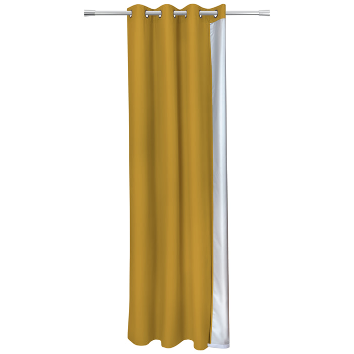 Rideau thermique été déperlant - Jaune