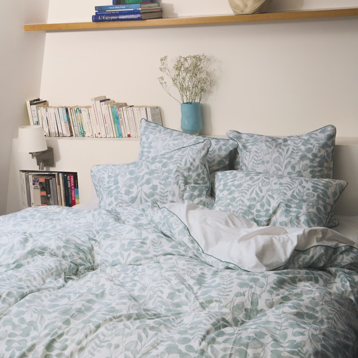 Housse de couette en percale de coton lavé, HERBIER