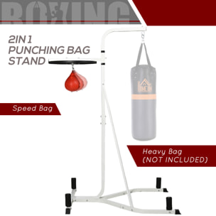 Support autoportant pour sac de frappe - support sac de boxe lestable - poire de vitesse intégrée