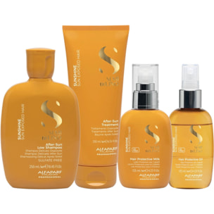 ALFAPARF MILANO Kit SDL Sunshine Shampoo 250ml + Treatment 200ml + Protective Milk 125ml + Oil 125ml