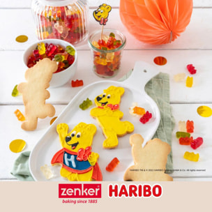 Lot de 2 emporte-pièces en inox motif ourson doré Zenker Haribo