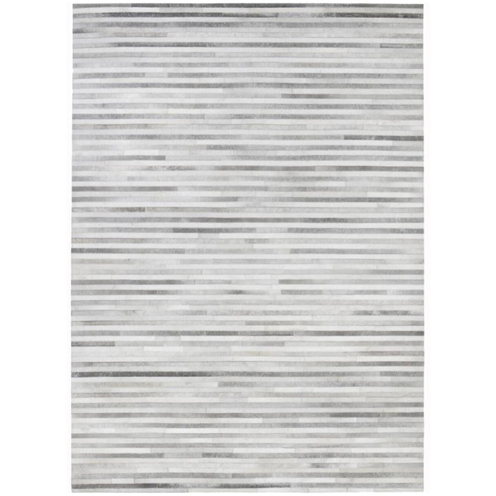 Tapis peau de vache kilim fait main TIGE