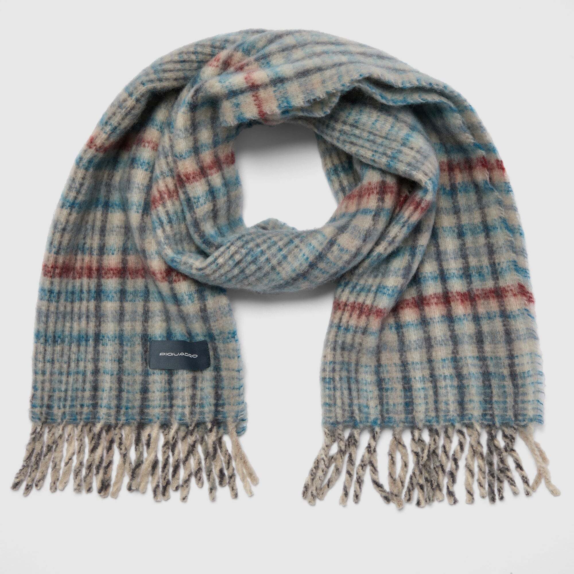 Piquadro Sciarpa in misto lana effetto mohair