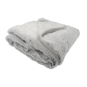Couverture snow doublée Microdoux - Gris souris