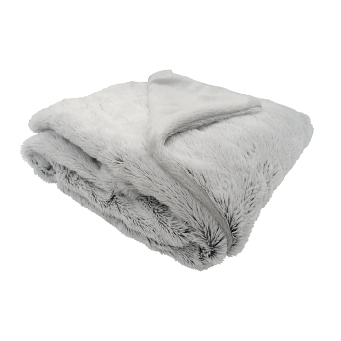 Couverture snow doublée Microdoux - Gris souris