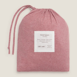 Bajera punto algodón sostenible Punto color rosa Punto de algodón