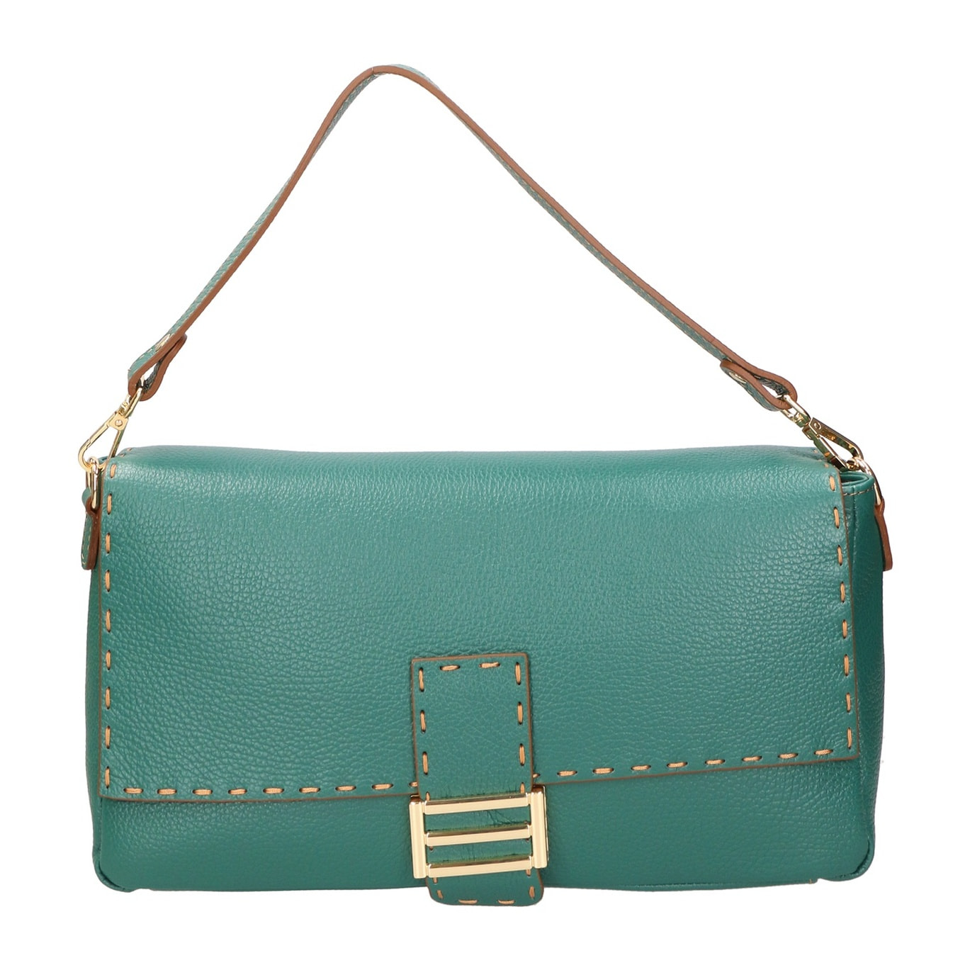 Borsa a spalla da donna - Modello Walda - Vera pelle - 34.0 x 17.5 x 10.0 cm