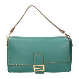 Borsa a spalla da donna - Modello Walda - Vera pelle - 34.0 x 17.5 x 10.0 cm