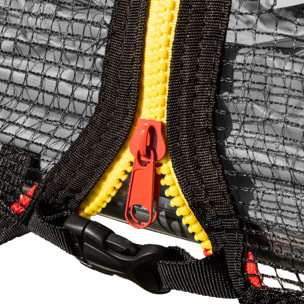 Trampoline réversible avec accessoires - Gris