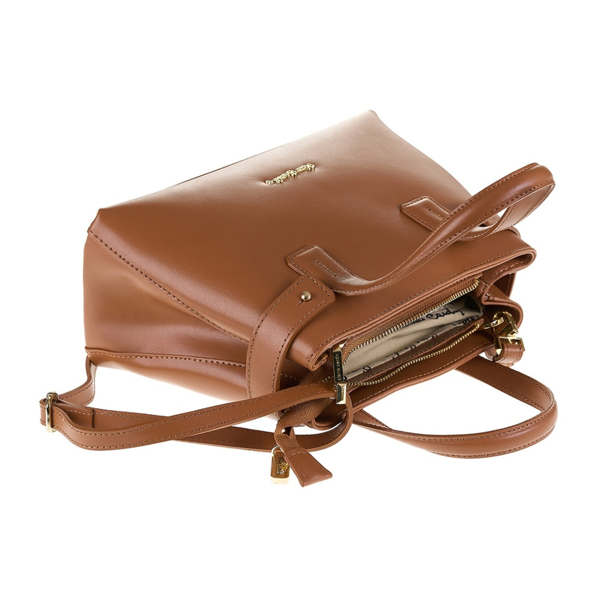 Borsa a mano da donna Made in Italy - Modello Edera Pro - 100% pelle - 27.5 x 20.5 x 10.5 cm