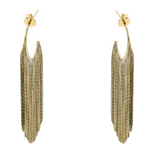 Pendientes Niydra acabado oro amarillo 18k