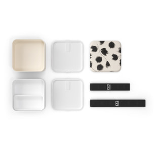 Lunch box 2 compartiments Square 1,7L Made in France  Plume
