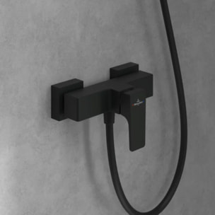 Mitigeur mécanique douche Architectura Square Noir mat