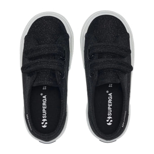Superga - Niña Negro - 3750 KIDS STRAPS JERSEY LAME LEGGERA