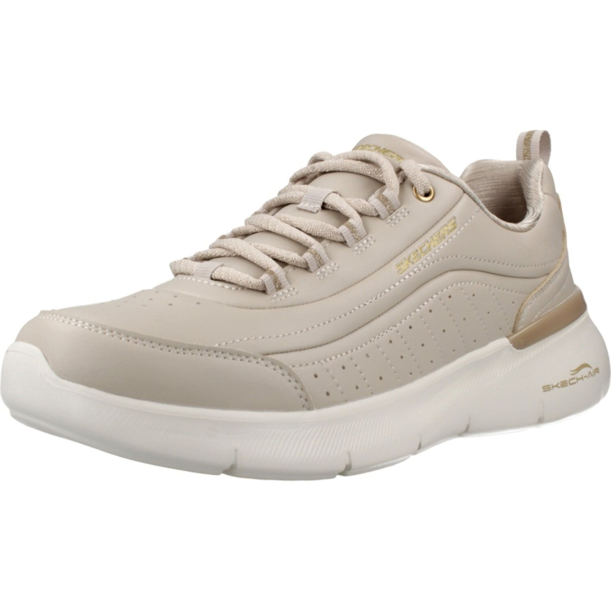 Sneakers De  Mujer Skech-air Dynamight Beis