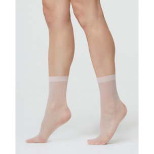 CALZINO VELATO NATALIE CON MICRO MOTIVI ROMBI