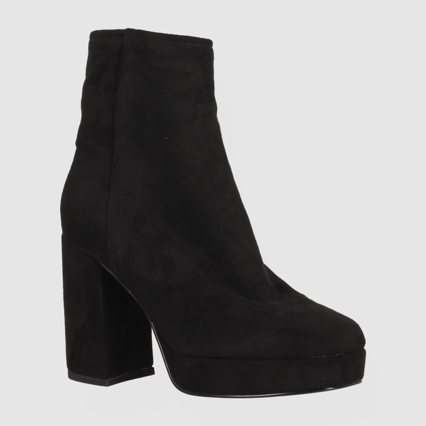 Botines de Tejido - Negro - Tacón: 10 cm