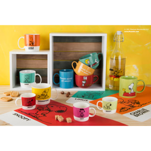 Set 4 Tazze Latte Excelsa – Peanuts, New Bone China Multicolore