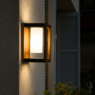 Applique murale solaire SERAPHINA couleur bois H31cm