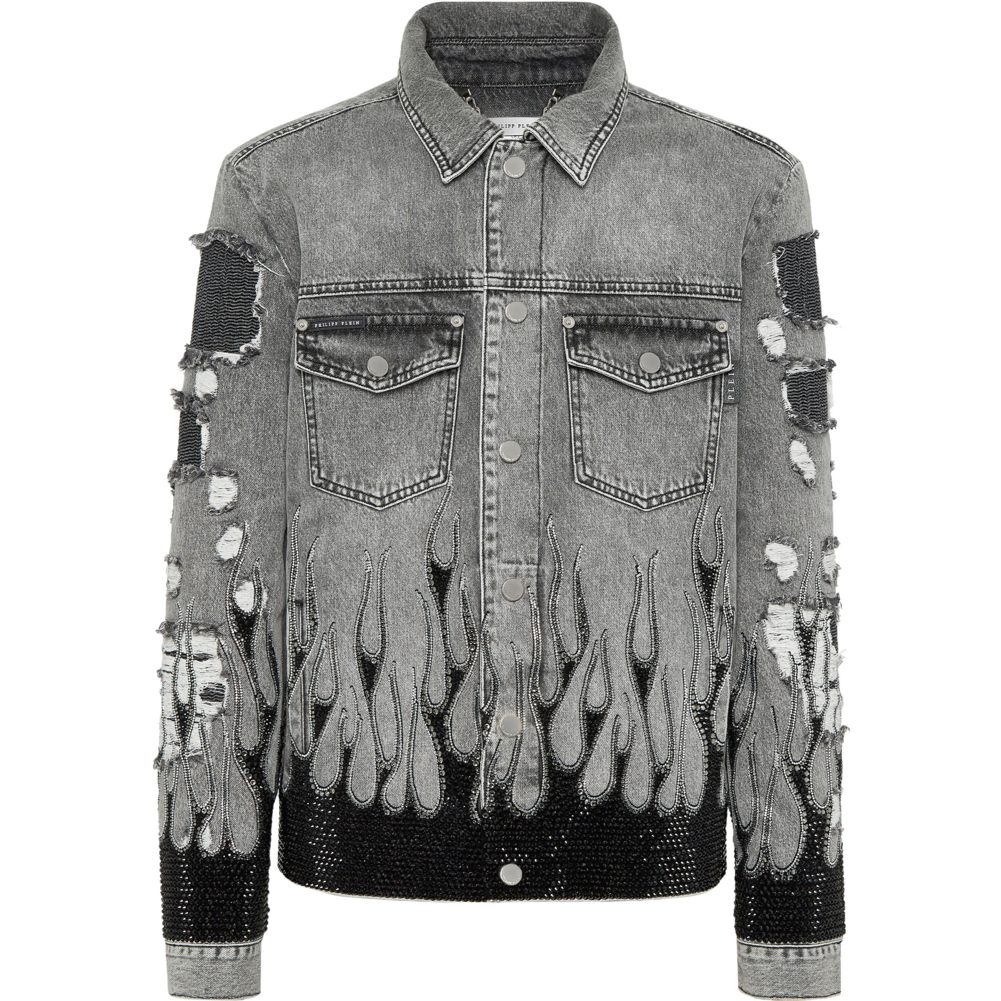 PHILIPP PLEIN Chaqueta vaquera FLAME