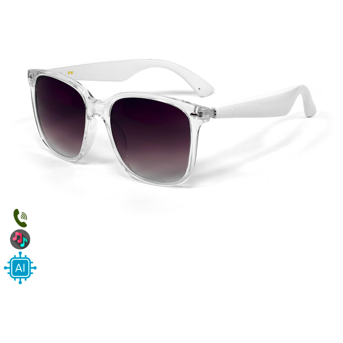 Gafas AI GY-500, traducción de +100 idiomas, asistente inteligente y notas de voz.