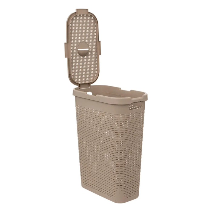 Corbeille slim Rattan 40L lin
