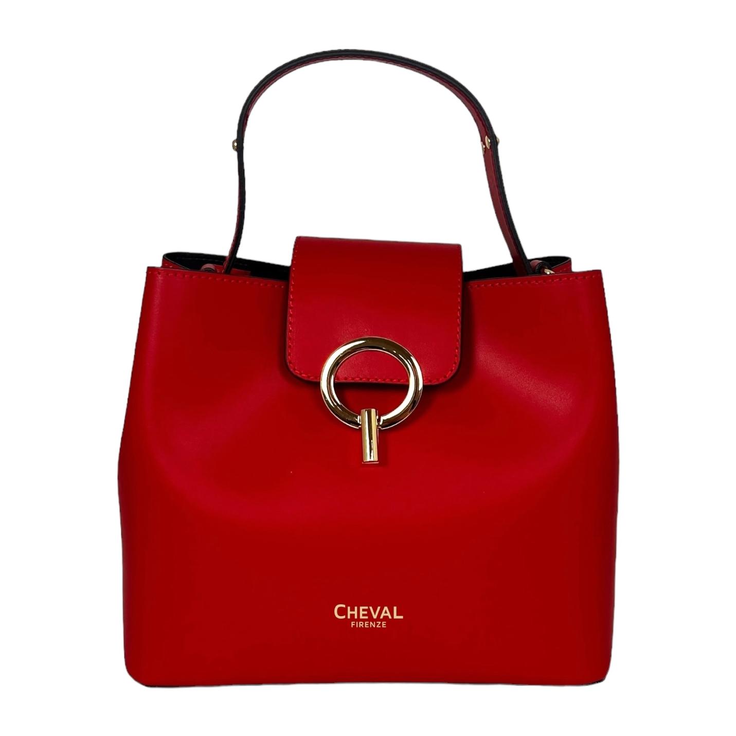 Bolso de mano Cheval Firenze Giulia Rojo