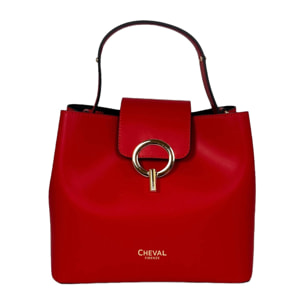 Bolso de mano Cheval Firenze Giulia Rojo