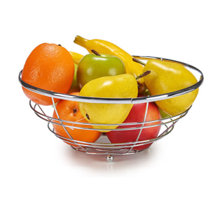 Fruttiera in filo cromato.