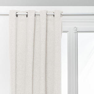 Rideau isolant occultant Soana blanc ivoire 140x260cm