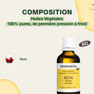 Pranarom - Huile Végétale de Ricin - Bio - 50 ml