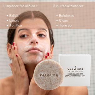 Valquer Limpiador facial sólido 3 en 1 Sugar - 50 G