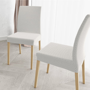 COPPIA VESTISEDIA CON SCHIENALE FASHIONABLE, Microfibra/Cotone/Elastan - PANNA