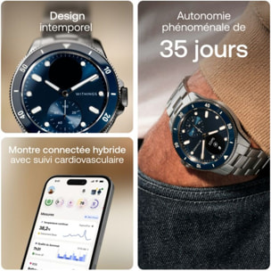 Montre santé WITHINGS Scanwatch Nova Bleue