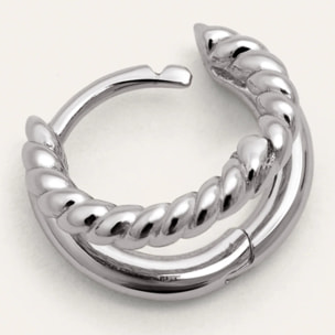 Pendiente Suelto Doble Tressia