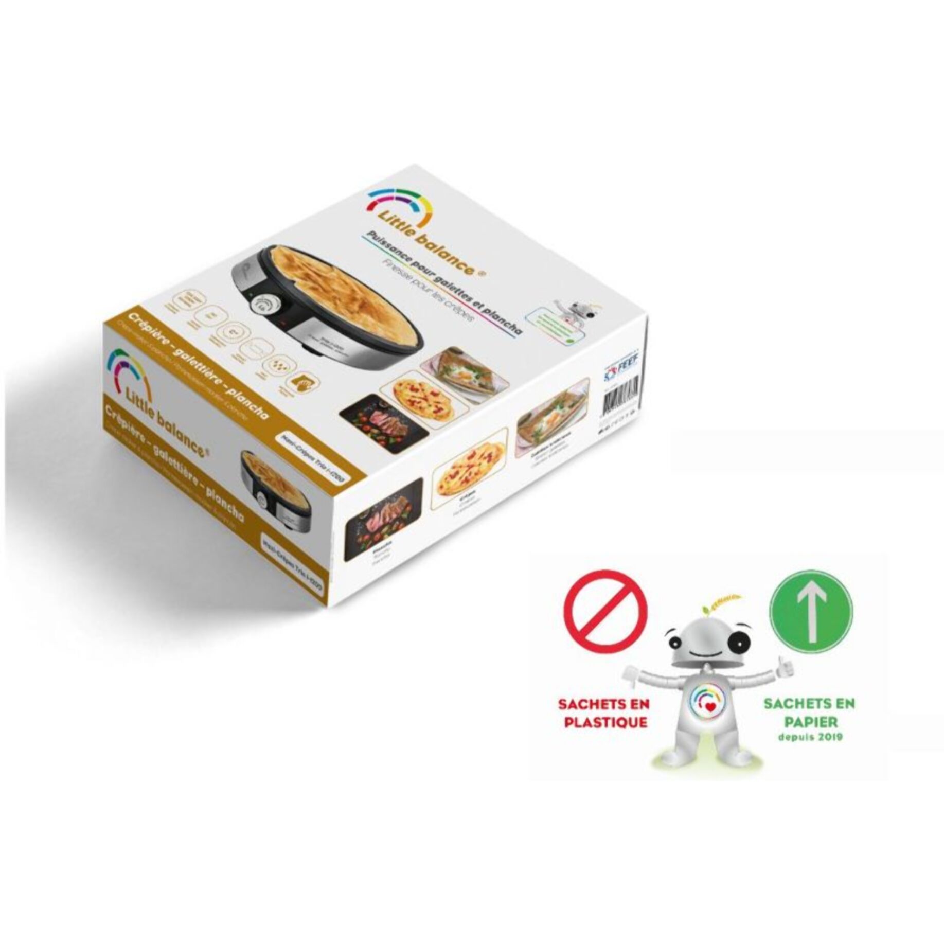 Crêpière LITTLE BALANCE Maxi-Crepes Trio i-1200